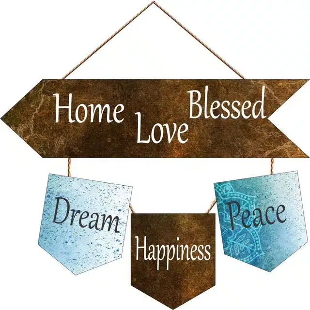 Wooden Wall Hangers for Office and Living Room, Multicolor
