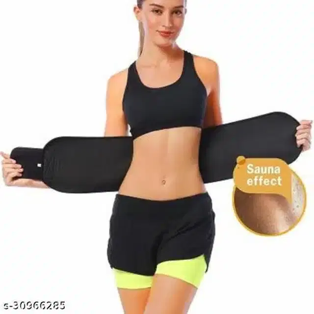 Sweat Belt for Unisex, Black, Free Size