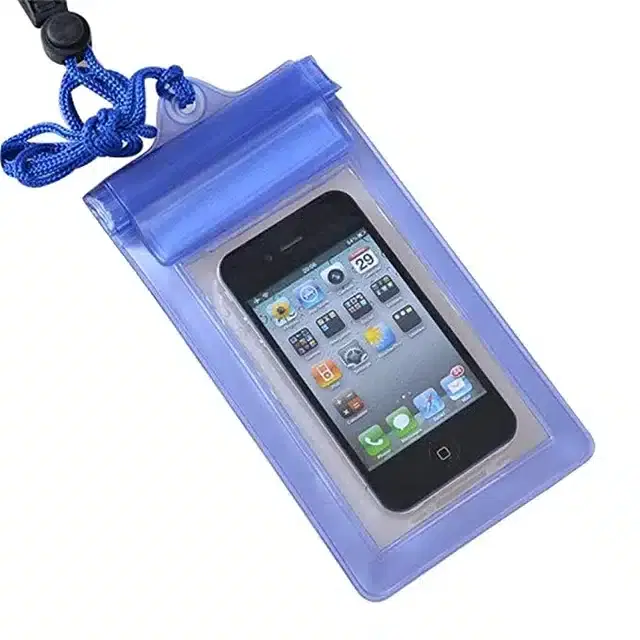 Rain Protection Cover for Mobiles, Blue