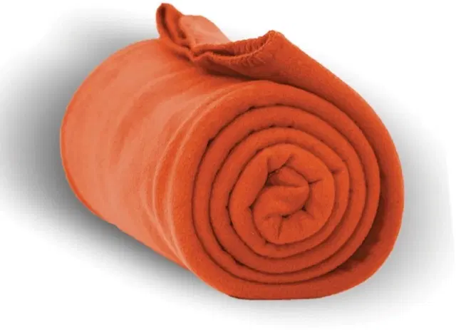 Fleece Blanket, Orange, 60x90 Inches