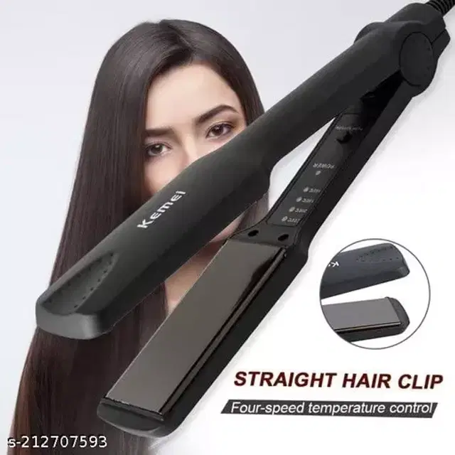 Professional Hair Straightener for Men & Women, Black, 100 W