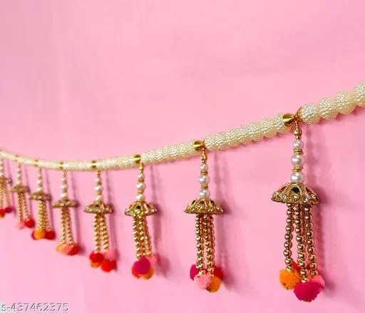 Fancy Toran for Diwali Decoration, Red & Yellow