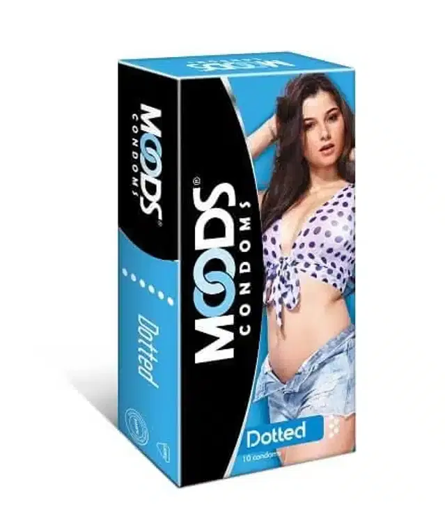 Moods Dotted Condom for Men, Pack of 10
