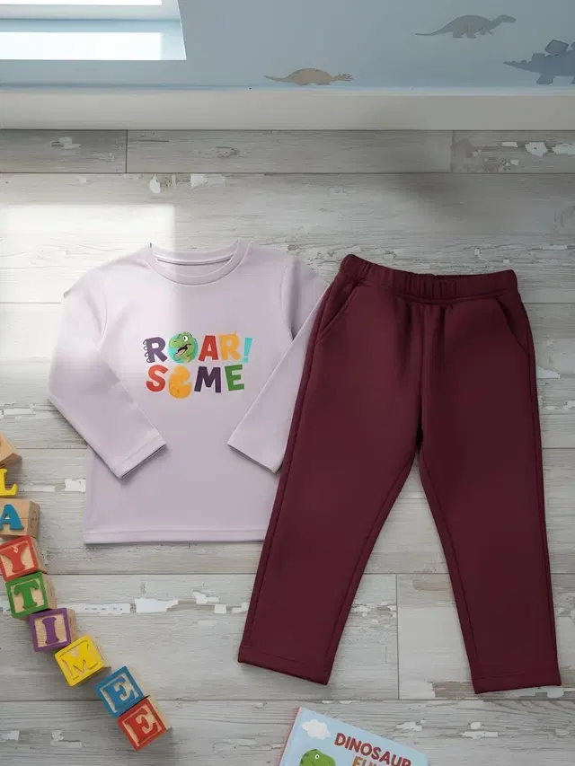 Cotton Solid Clothing Set For Boys, Multicolour (2-3 Years)