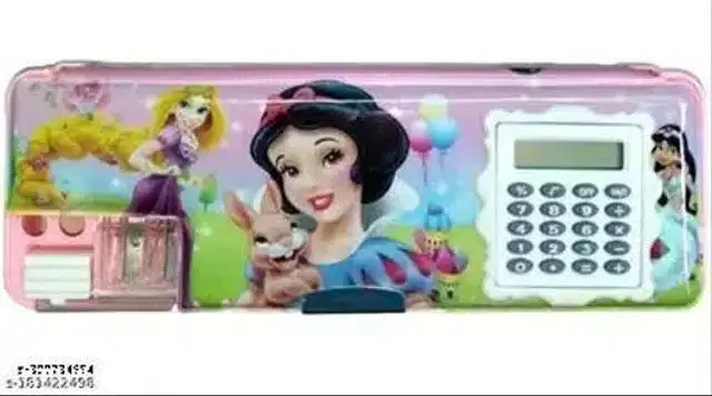 Pencil Box with Inbuilt Calculator, Multicolor
