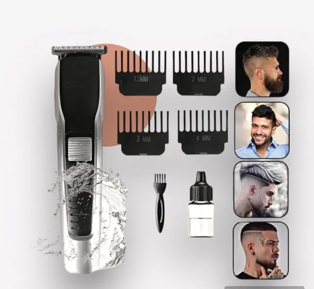 538 Professional Rechargeable Hair Trimmer, Black