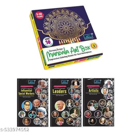 Harmony Mandala Boxx Part 3 + Set of 3 Inspiring Biographies: Social Workers, Artists & Leaders – Engaging biographies of social workers, artists, and leaders for young learners.