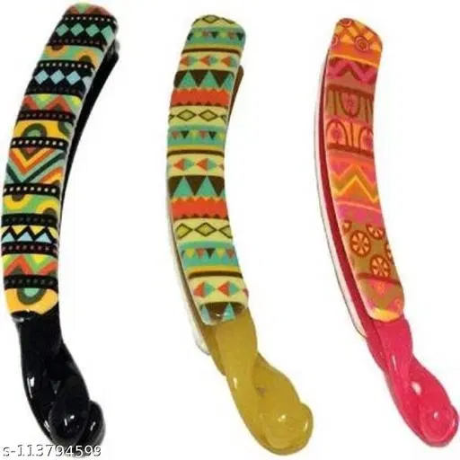 Decorative Hair Pins for Women (Multicolor, 3 Pcs)