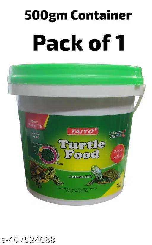 Taiyo Turtle Food 500gm Container(pack of 1)-----For all Aquatic Turtles, Newts, Frogs and Crabs..