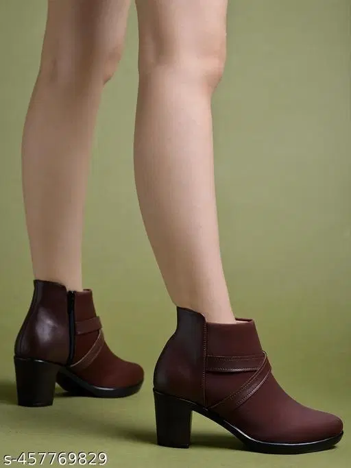 Solid Suede Womens Boots (IND-3)