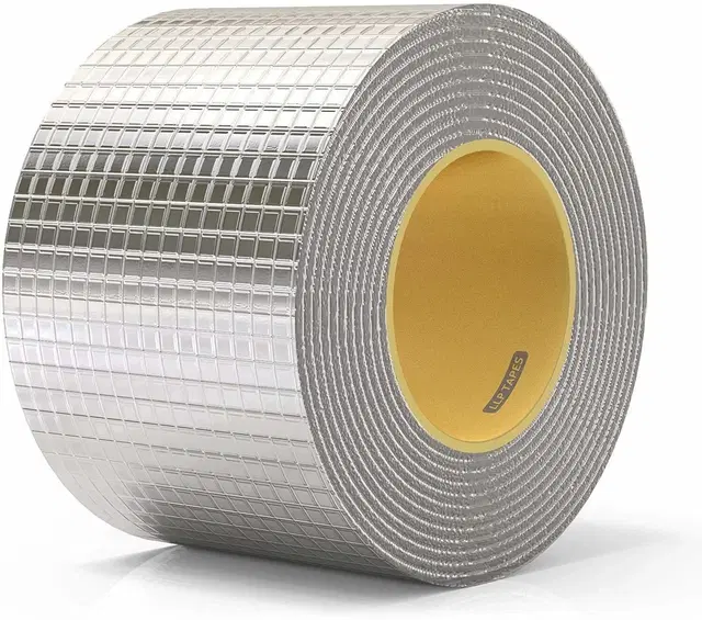 Aluminium Single Sided Self Adhesive Tape, Silver, 5 m