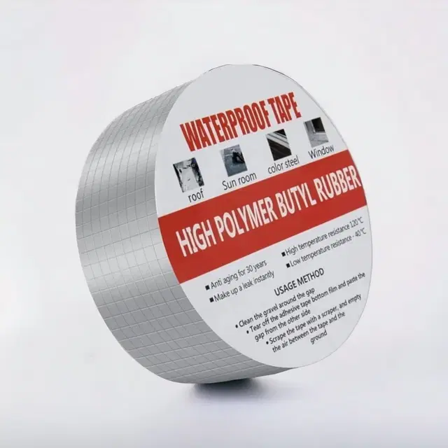 Aluminium Single Sided Self Adhesive Tape, Silver, 5 m