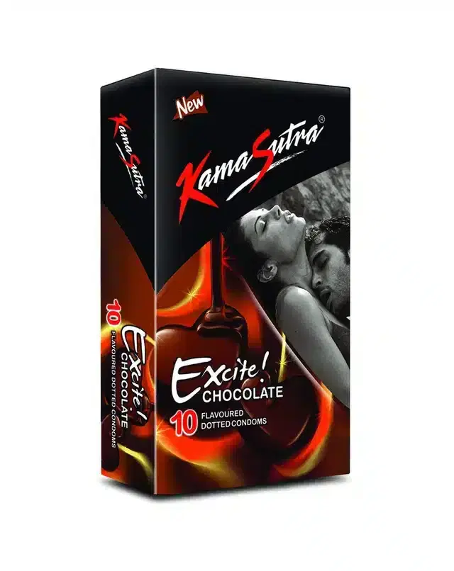 Kamasutra Excite Chocolate Flavored Condoms, Pack of 10
