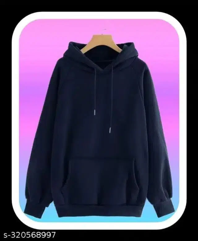 Full Sleeves Sweatshirts for Women (Navy Blue, L)