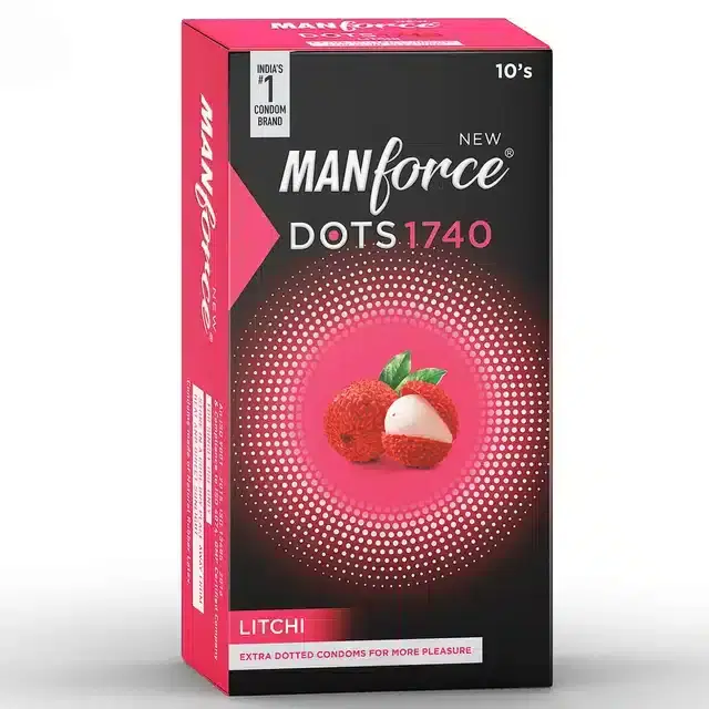 Manforce Extra Dotted Condoms, Pack of 10