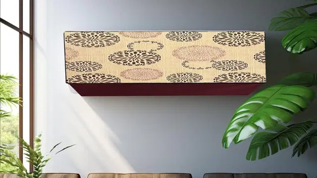 PVC Printed AC Cover, Multicolor, 1.5 Ton