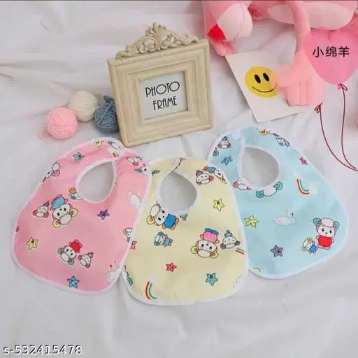 Pack Of 3 Baby Waterproof Bibs