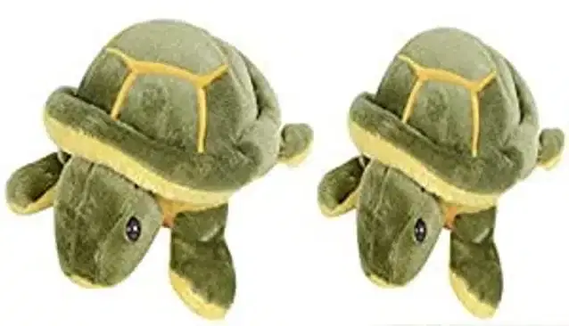 Set of Tortoise Soft Toys Combo for Kids, Pack of 2, Green