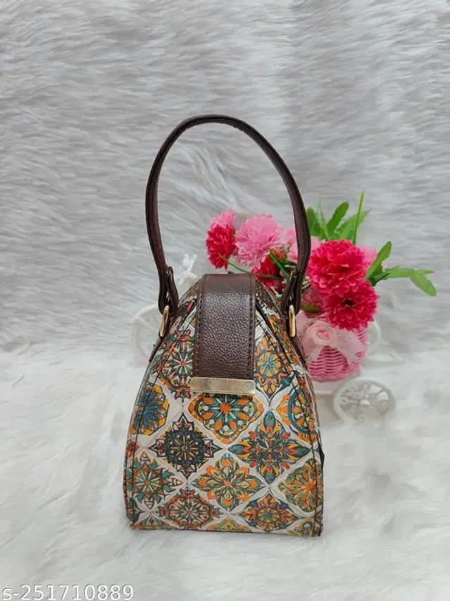 Canvas Handbag for Women (Multicolor)