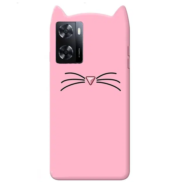 Silicone Mobile Back Cover for OPPO CPH2473 / OPPO A77s (Pink)