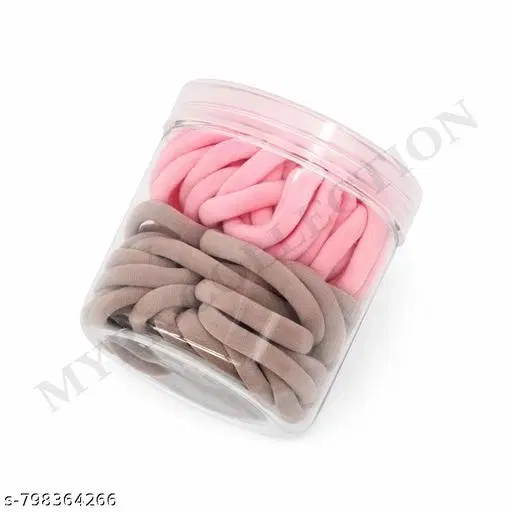 Scrunchies for Women (Pink, 3 Pcs)