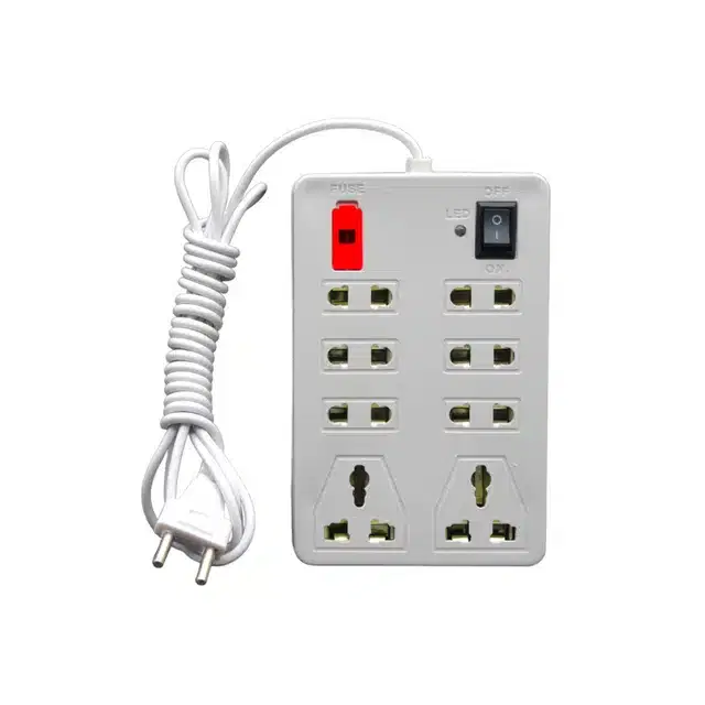 2 Pin 8+1 Extension Board, White