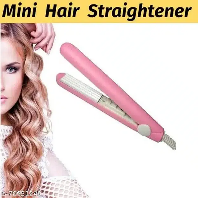 Plastic Hair Straightener, Pink