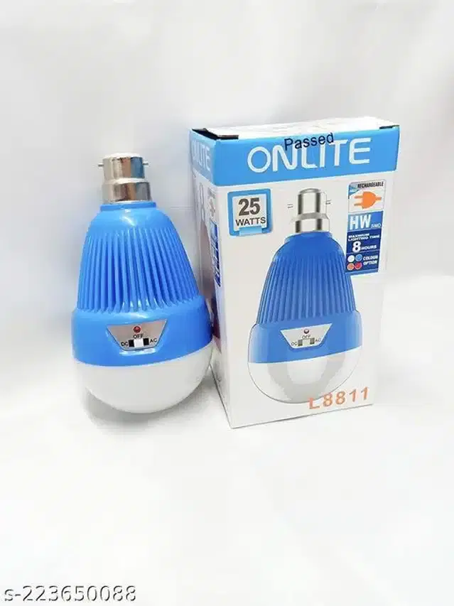 Rechargeable Emergency Bulb, White, 25 W