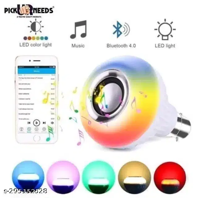 7 in 1 Color Changing LED Bulb, Multicolor, 12 W
