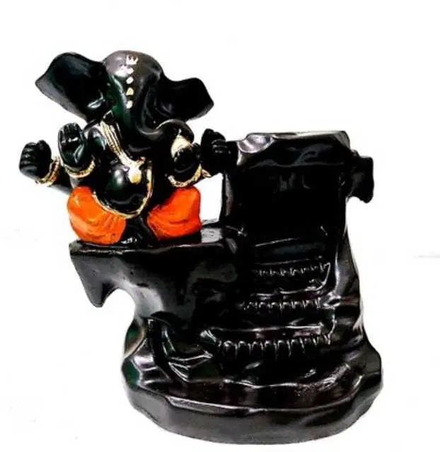 Lord Ganesha Smoke Fountain For Home, Office & Temple Decor, Pack Of 1, Black, RS-003