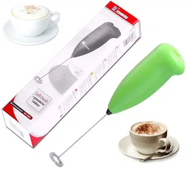 Battery Operated Portable Hand Blender, Green