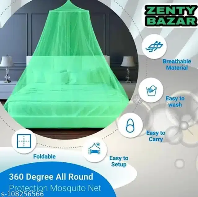 Mosquito Net for Home, Green, 6.5x6.5 feet