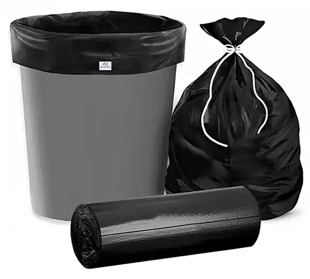 Biodegradable Garbage Bag, Pack of 30, Black