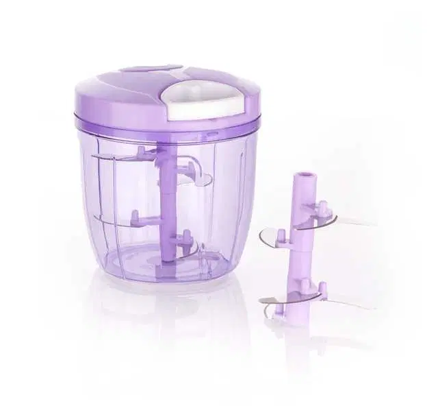 Plastic Manual Vegetable Chopper And Quick Cutter Machine For Kitchen, 1000ml, Ms-184