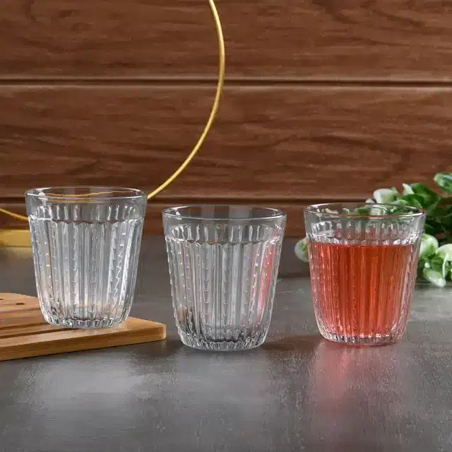 Liquor cum Cocktail Glasses, Transparent, 150 ml, Pack of 3