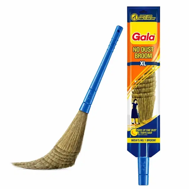 Gala No Dust Broom / Jhadu (xl, Plastic Fibre)