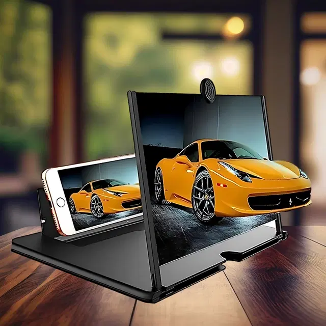 Plastic Mobile Screen Magnifier, Black