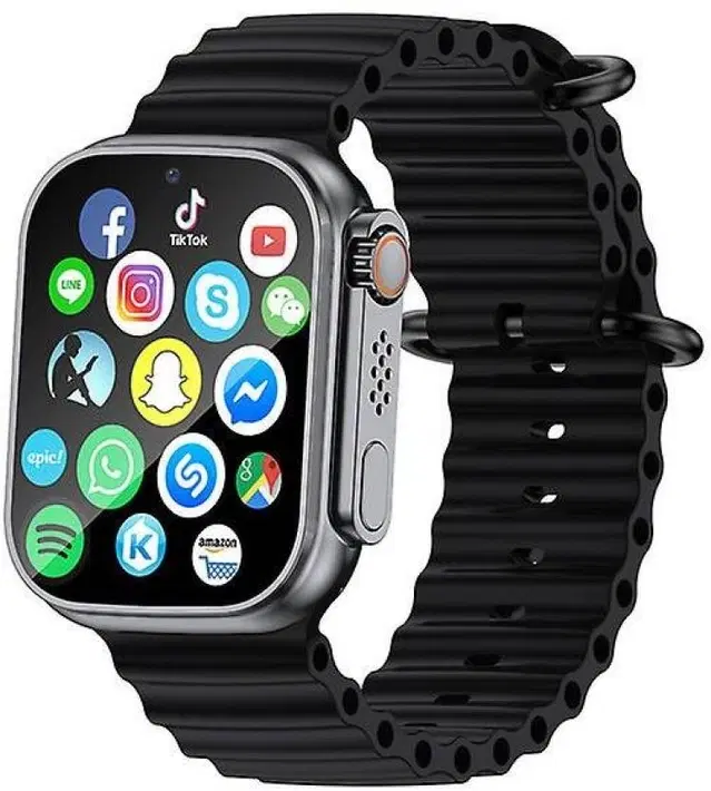 Smartwatch For Men & Women, Black, Free Size