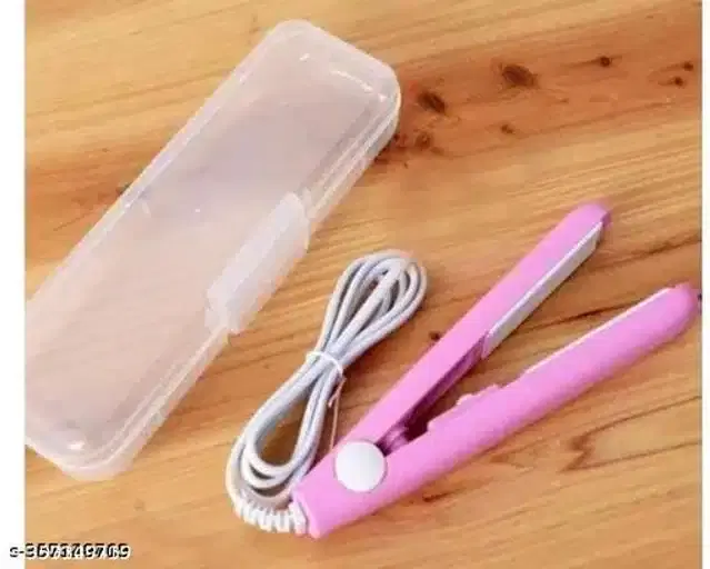Plastic Hair Straightener, Pink, 50 W