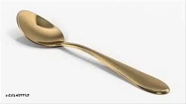 Stainless Steel Spoons, Golden, Pack of 12