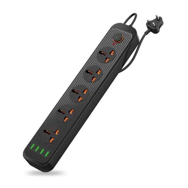 Portronics Power Plate 6 5 Power Sockets With 4 Usb Port