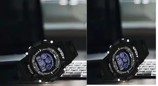 Digital Watch for Boys, Pack of 2 (Black)