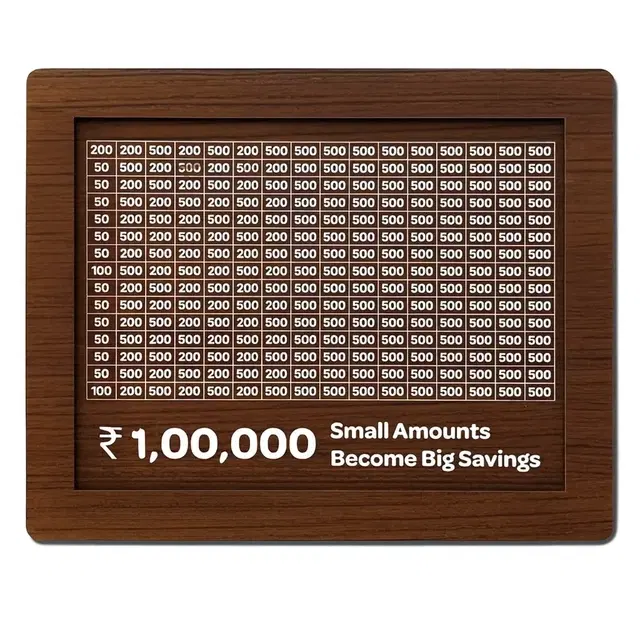 KC Arts MDF Money Saving Box for Kids & Adults