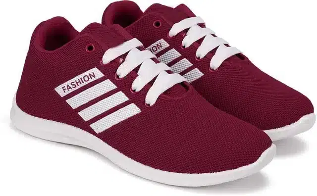 Sports Shoes for Women (Maroon, 8)