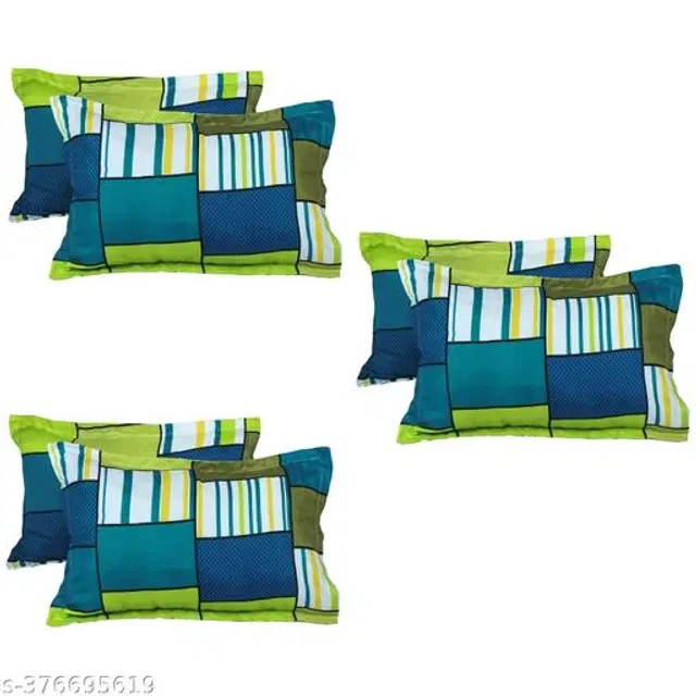 Polycotton Pillow Covers, Multicolor, 17x27 inches, Pack of 6