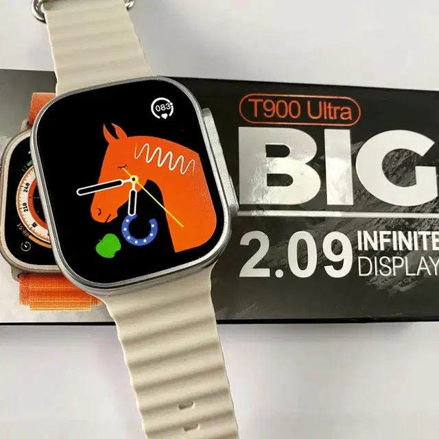 Silicone T800 Ultra Smartwatch, Beige
