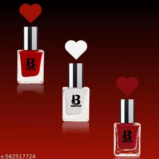 Banetion Matte Nail Polish, Multicolor, Pack of 3