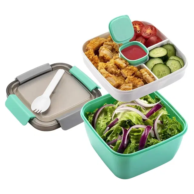 Brilliant 2 in1 Compartment Lunch Box, Assorted