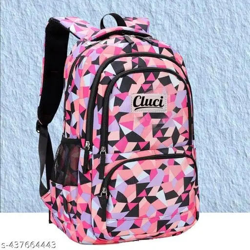 Canvas Backpack Bag, Pink