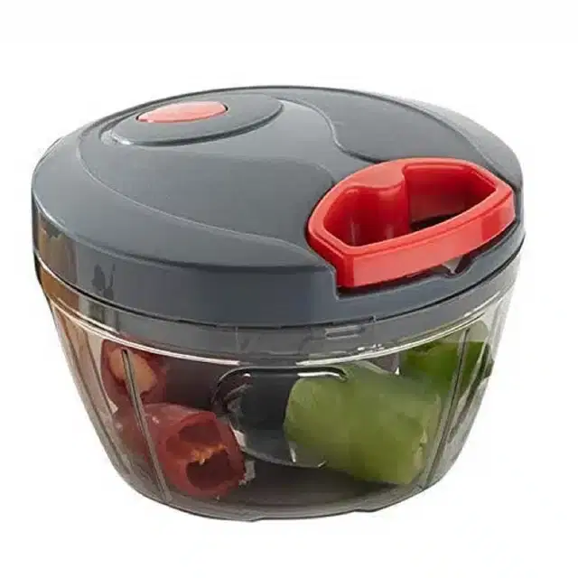 Manual Vegetable Chopper, Black, 450 ml